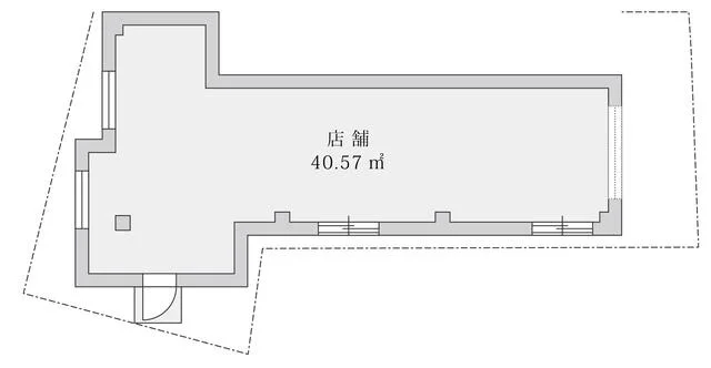 沼袋のスケルトン物件の平面図