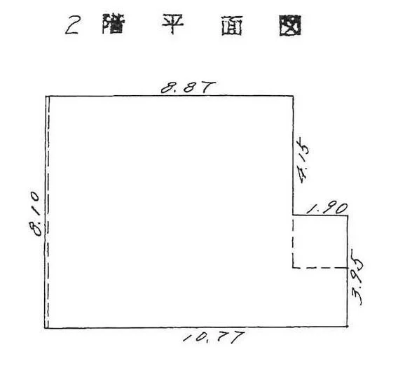 貸店舗(スケルトン)の平面図