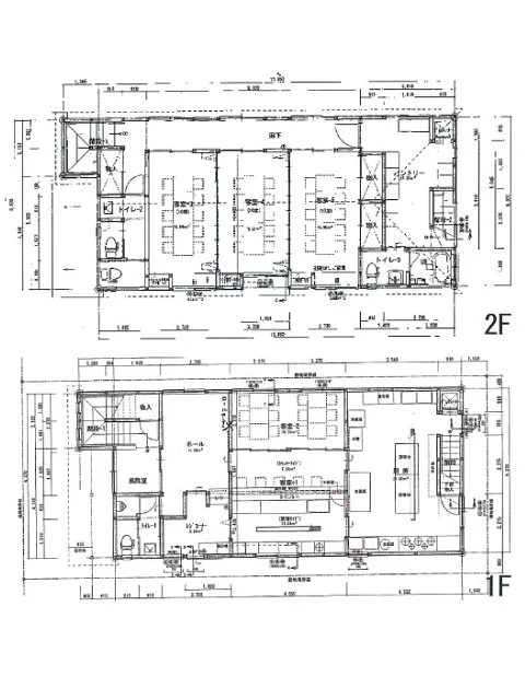 寿司の居抜き物件の平面図