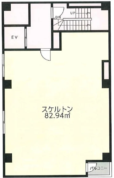 金沢文庫のスケルトン物件の平面図