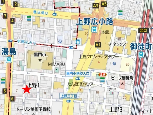 貸店舗(スケルトン)の地図