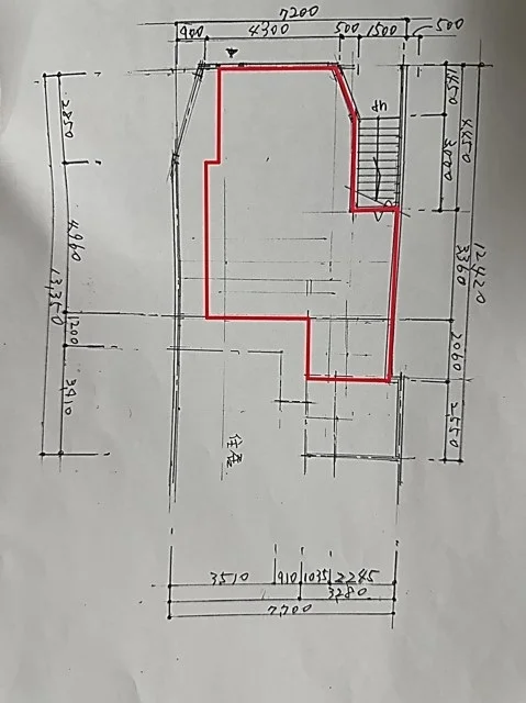 貸店舗(事務所仕様)の平面図