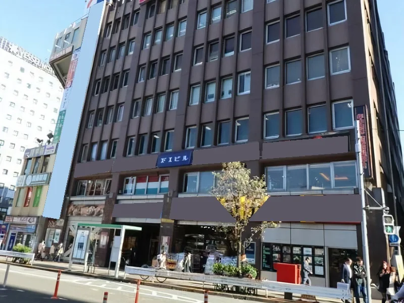 貸店舗(スケルトン)の外観