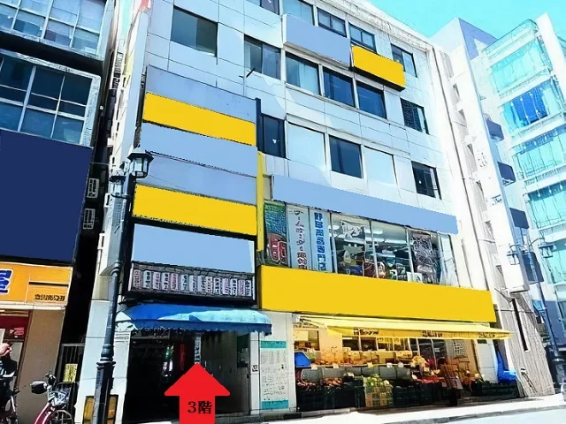 貸店舗(スケルトン)の外観