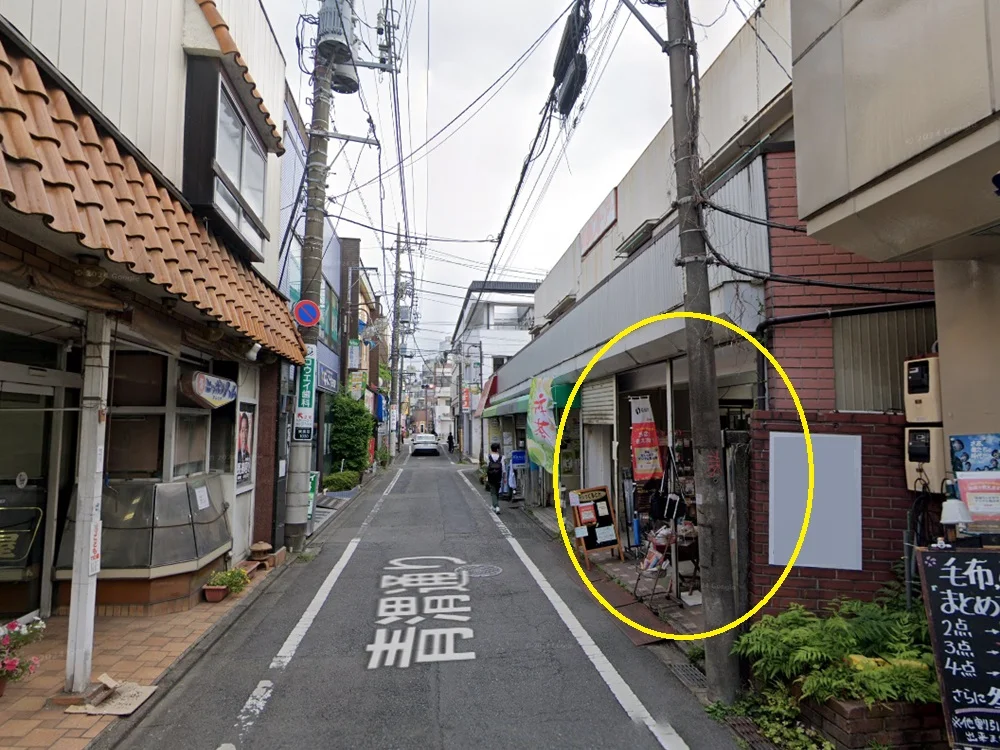 物販の居抜き物件の外観