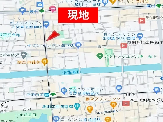 森下のスケルトン物件の地図