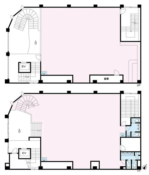 伊勢佐木長者町のスケルトン物件の平面図