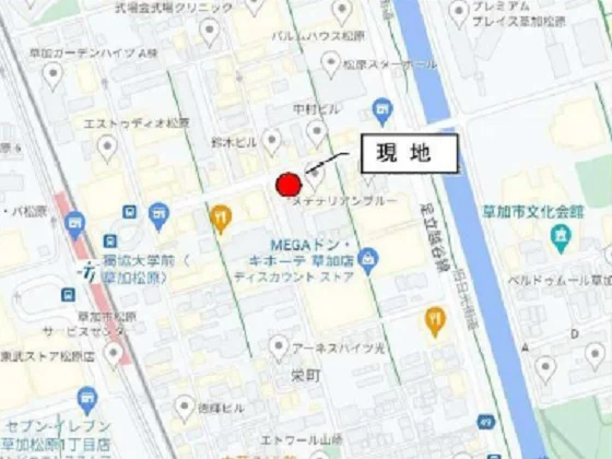 貸店舗(スケルトン)の地図