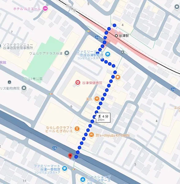 貸店舗(スケルトン)の地図