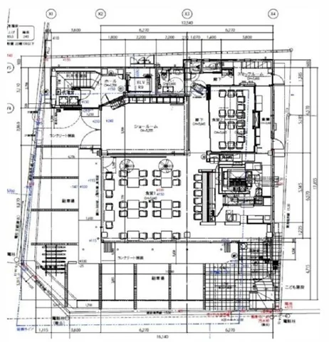 東千葉の居抜き店舗の平面図