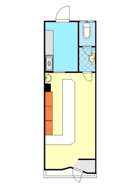白楽のスナック・パブ居抜きの平面図
