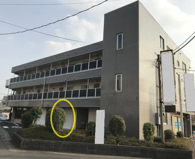 貸店舗(スケルトン)の外観