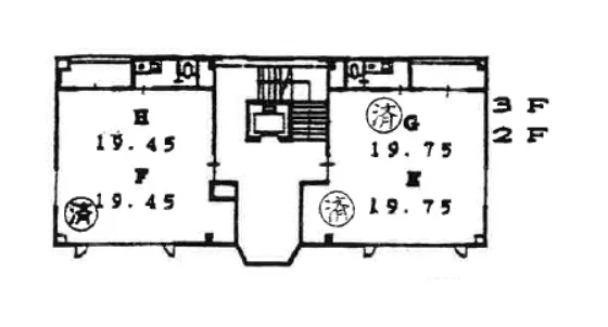 豊田のスケルトン物件の平面図