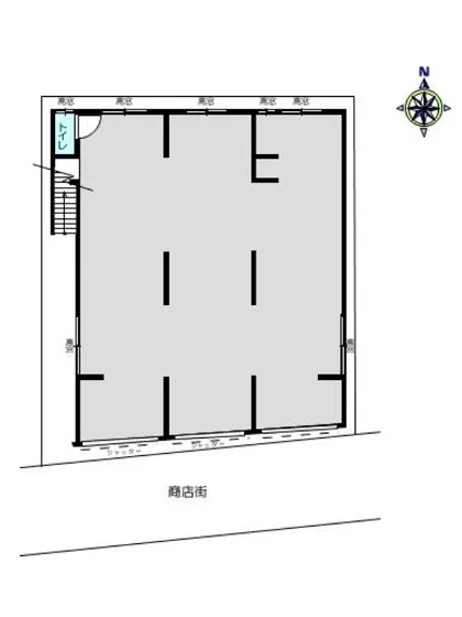 東十条のスケルトン物件の平面図