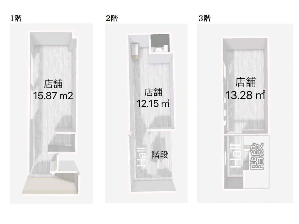 十条のスケルトン物件の平面図