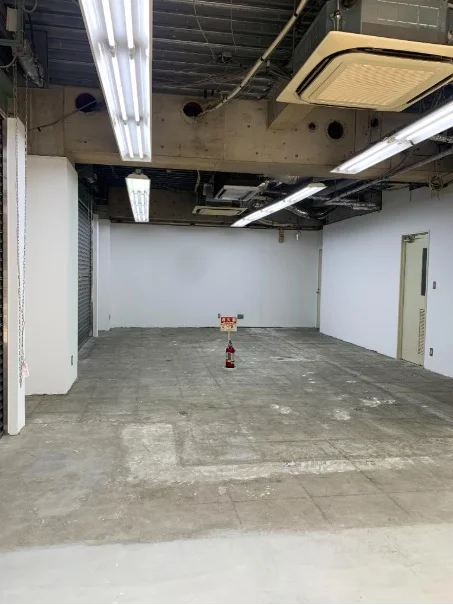 大崎広小路のスケルトン物件の内装