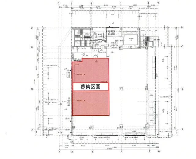 曙橋のスケルトン物件の平面図