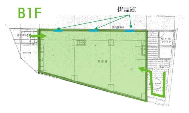 目黒のスケルトン物件の平面図