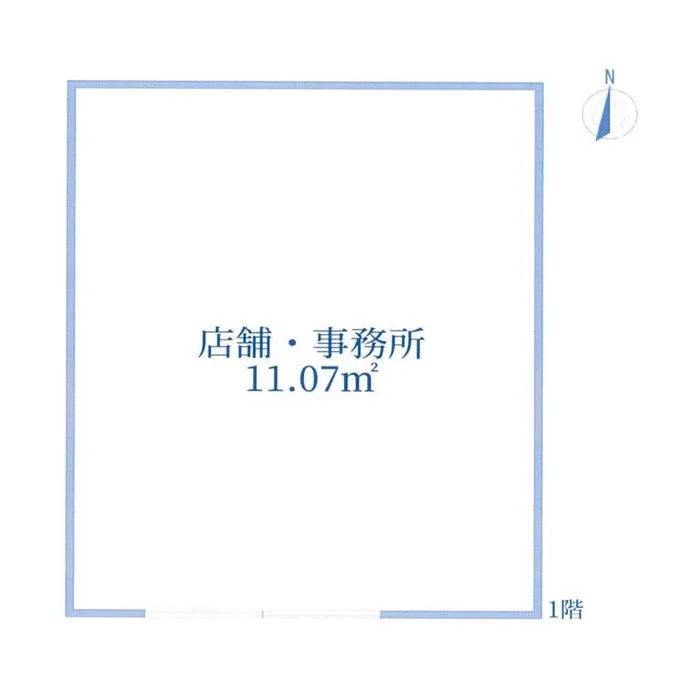 要町のラーメン居抜きの平面図