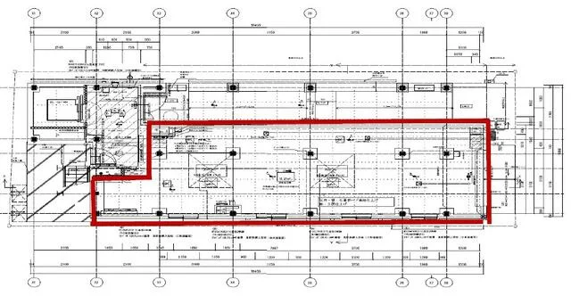 本郷三丁目のスケルトン物件の平面図