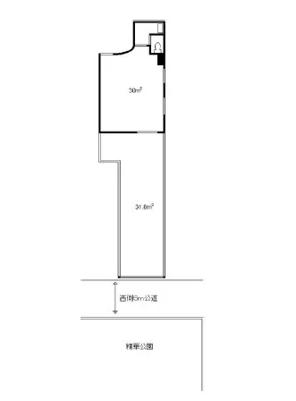 蔵前の事務所仕様物件の平面図