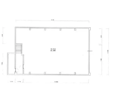 西大島のスケルトン物件の平面図