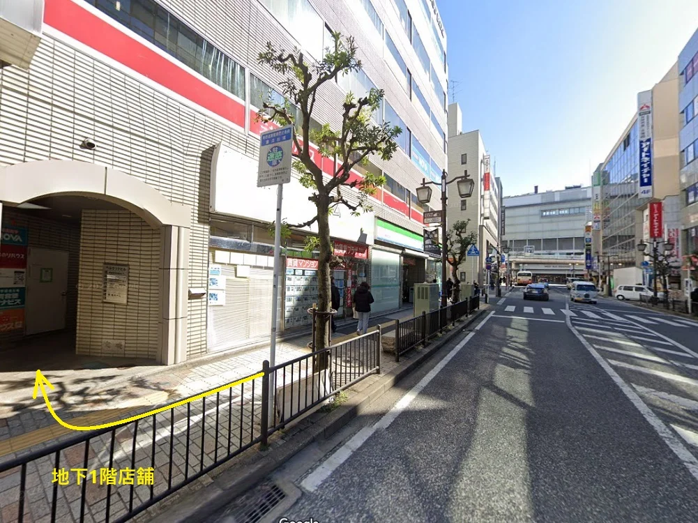 貸店舗(スケルトン)の外観