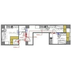 高井戸のリース物件の平面図