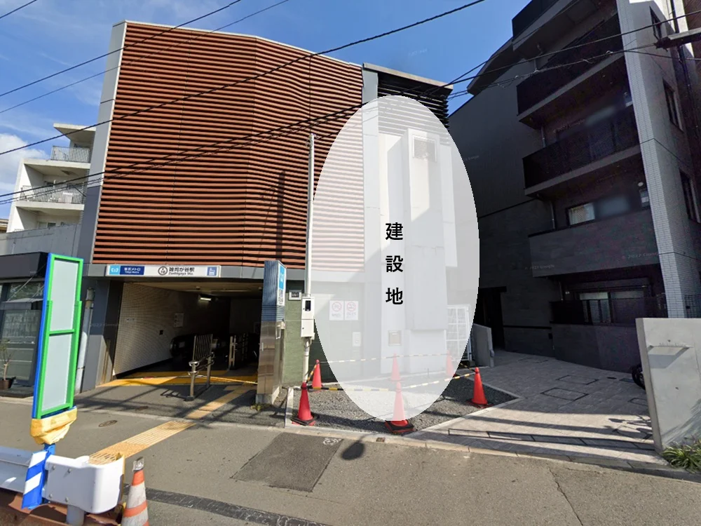 雑司が谷の事務所仕様物件の外観