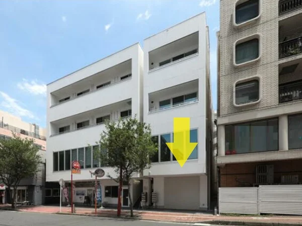 貸店舗(スケルトン)の外観