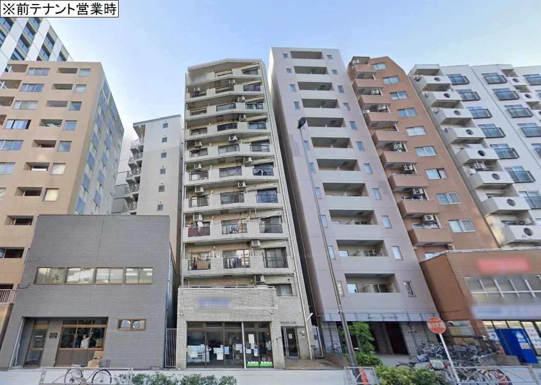 三ノ輪のスケルトン店舗物件の外観