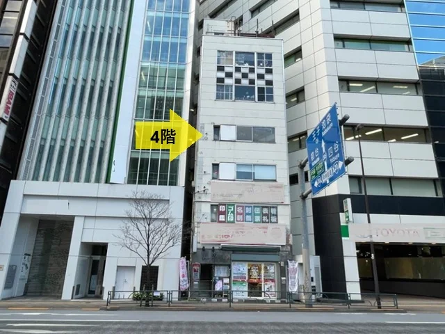 貸店舗(スケルトン)の外観