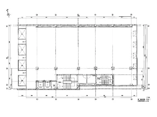 貸店舗(スケルトン)の平面図