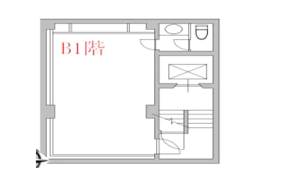 池袋のスケルトン物件の平面図
