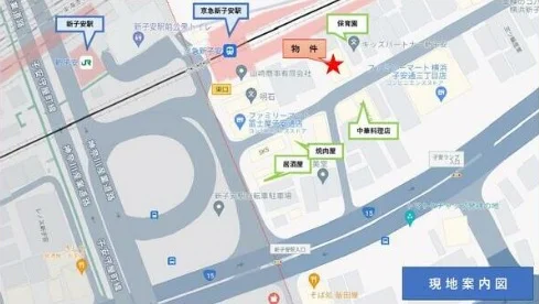 京急新子安のスケルトン物件の地図