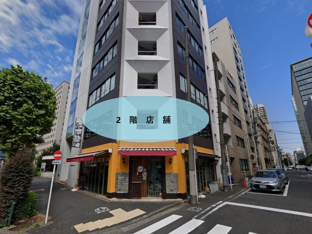 竹橋のスケルトン店舗物件の外観