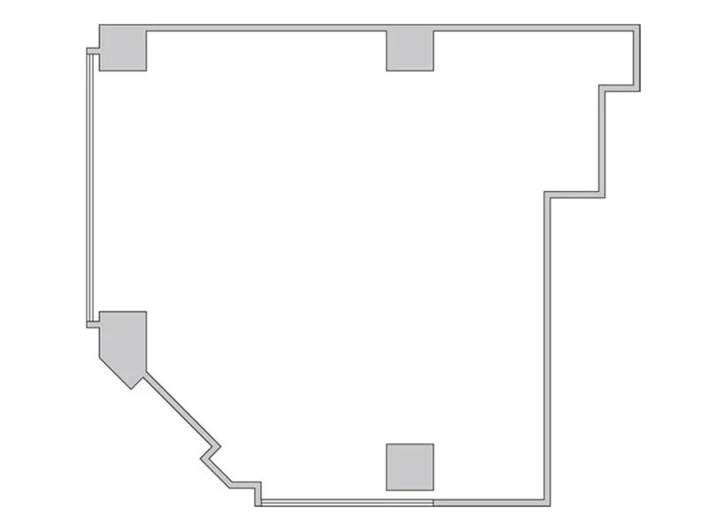 竹橋のスケルトン物件の平面図