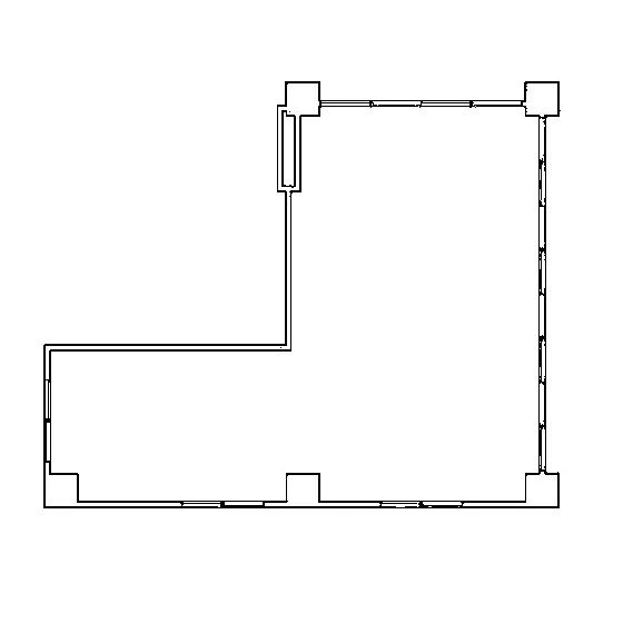 本郷三丁目の事務所仕様店舗物件の平面図