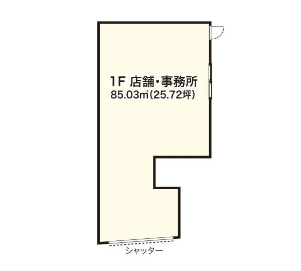 目黒のスケルトン物件の平面図