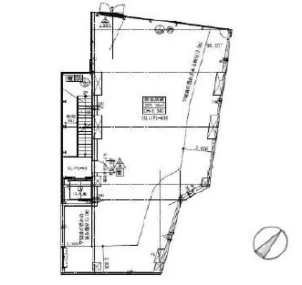 外苑前の美容室・理容室居抜きの平面図