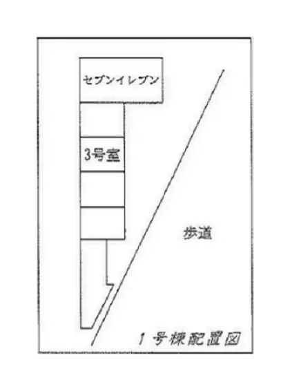 東大島の事務所仕様店舗物件の平面図