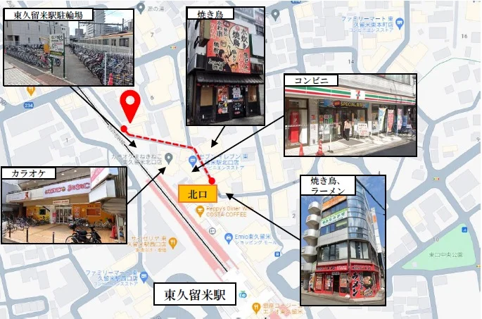 貸店舗(スケルトン)の地図