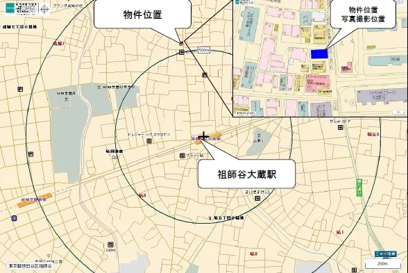 貸店舗(スケルトン)の地図