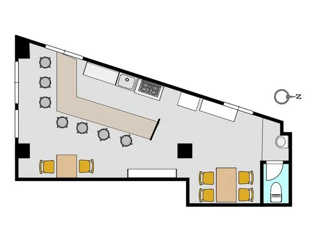 石神井公園の居抜き店舗の平面図