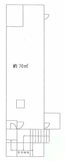 狭山市の居抜き店舗の平面図
