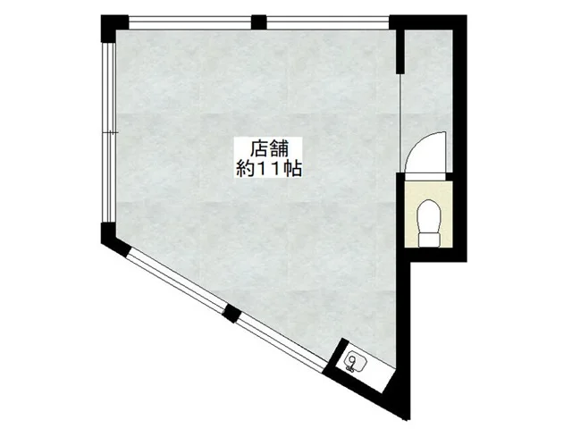鷺ノ宮の事務所仕様物件の平面図