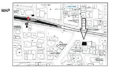 上北沢のスケルトン店舗物件の地図