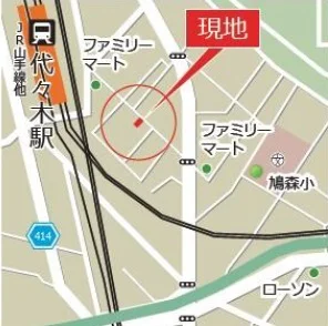貸店舗(スケルトン)の地図