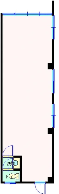 上本郷の事務所仕様物件の平面図