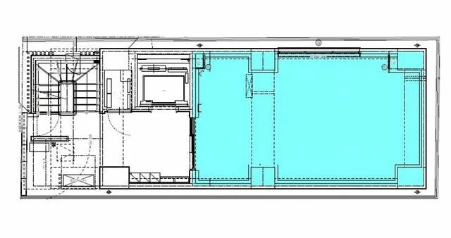 貸店舗(スケルトン)の平面図